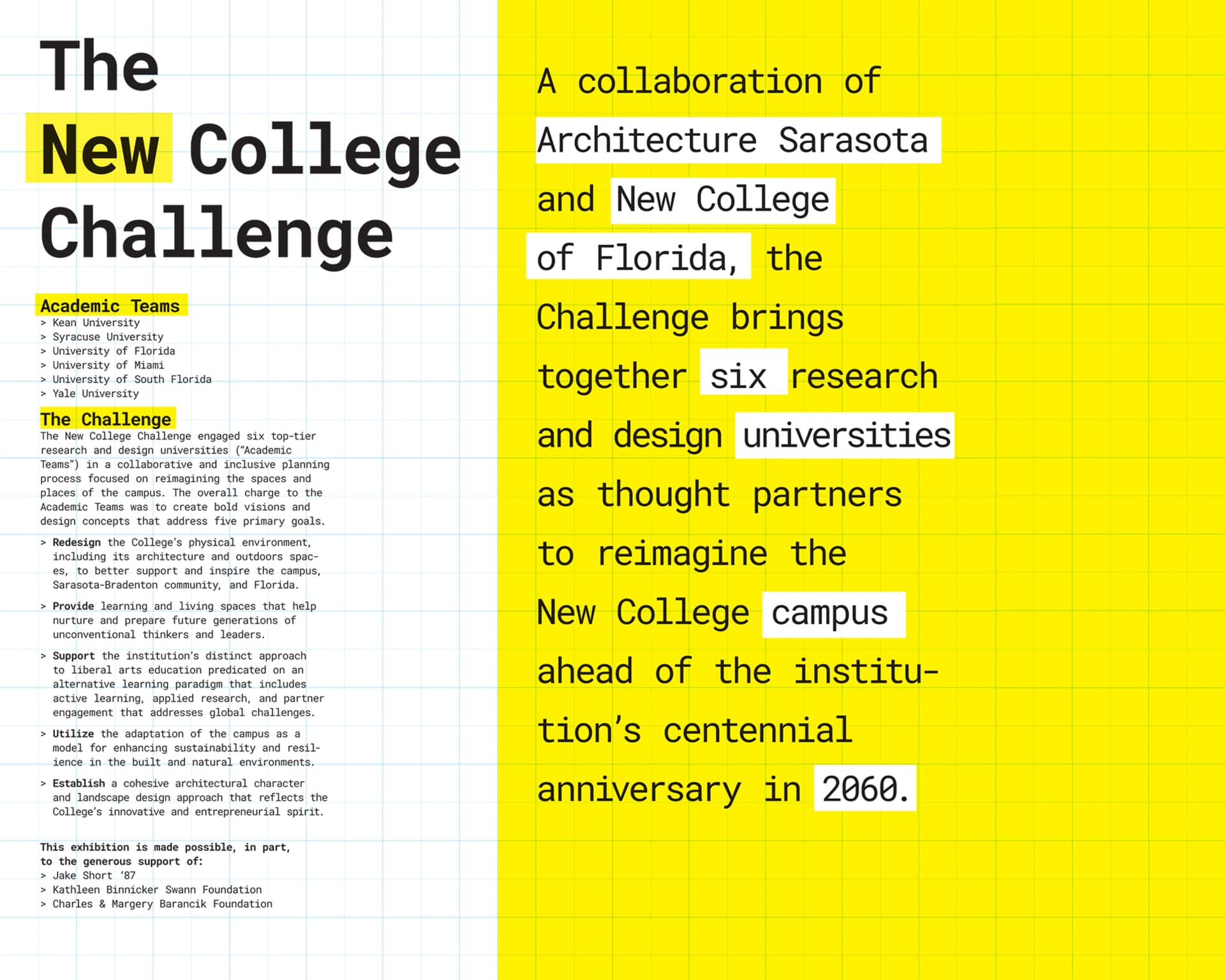 New College Challenge
